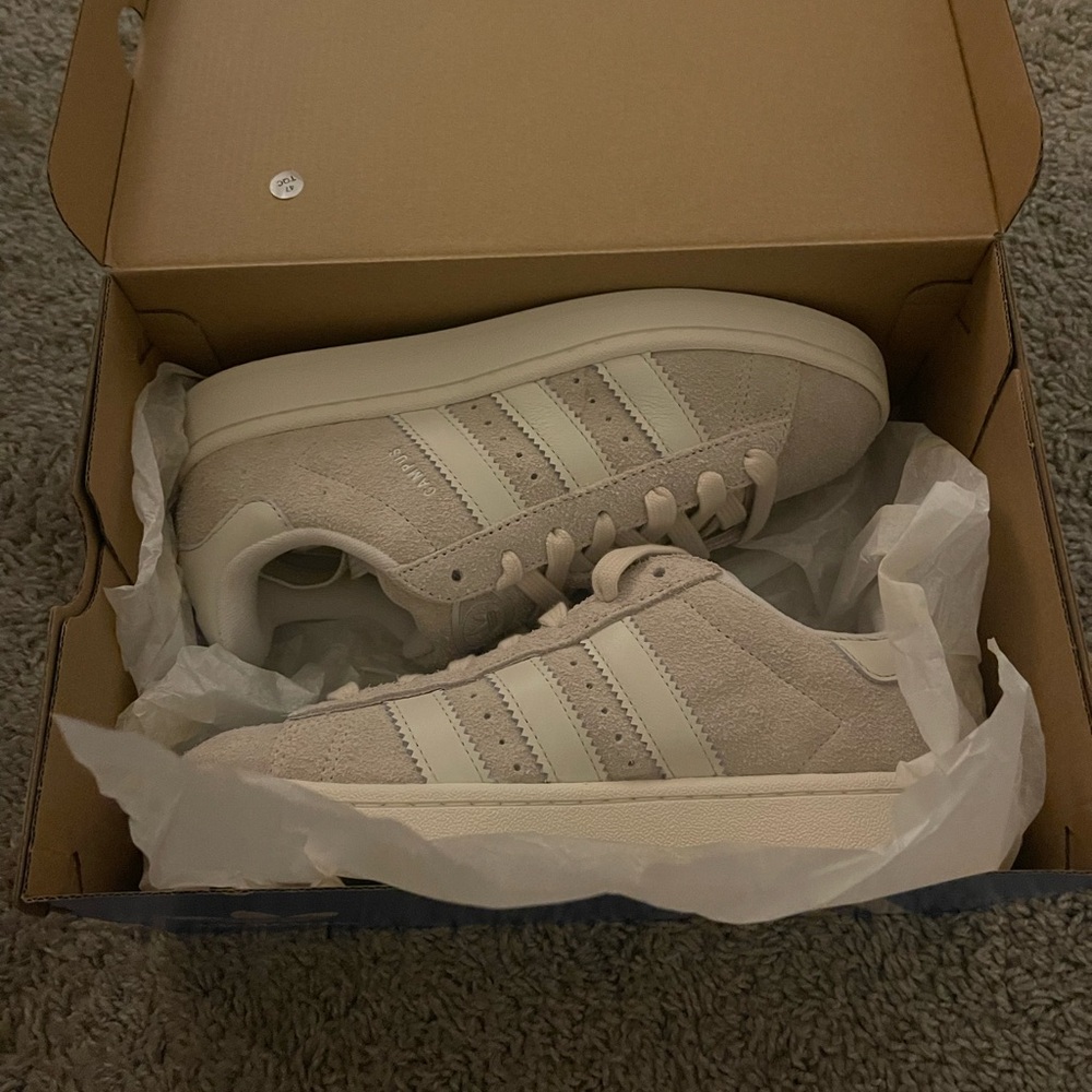CAMPUS 00S SHOES ADIDAS SIZE 7 WHITE/CHALK